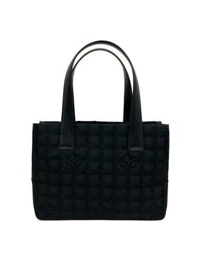 Chanel Tote New Travel Line PM Black Gold Leather